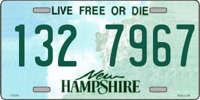 NH license plate 1327967