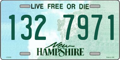 NH license plate 1327971