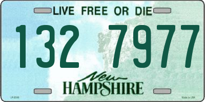 NH license plate 1327977