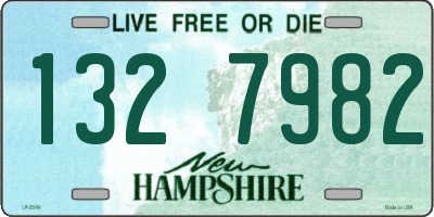 NH license plate 1327982