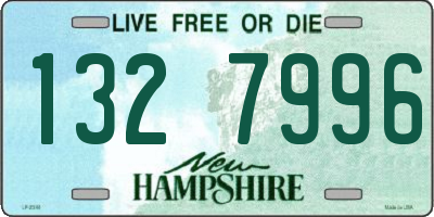 NH license plate 1327996