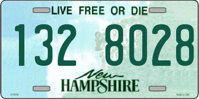NH license plate 1328028