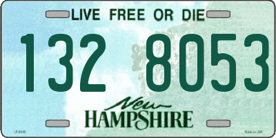 NH license plate 1328053
