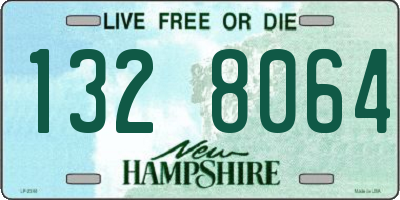 NH license plate 1328064