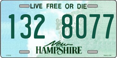 NH license plate 1328077