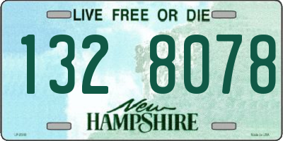 NH license plate 1328078