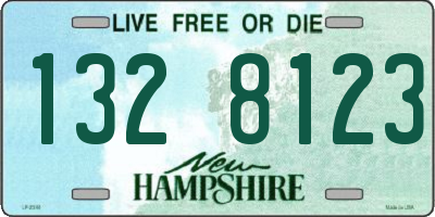 NH license plate 1328123