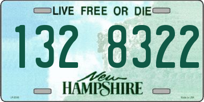 NH license plate 1328322