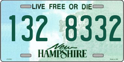 NH license plate 1328332