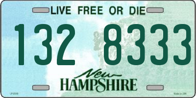 NH license plate 1328333