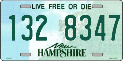 NH license plate 1328347