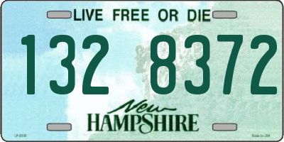 NH license plate 1328372