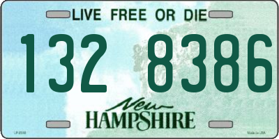NH license plate 1328386