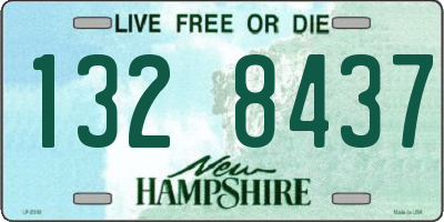NH license plate 1328437
