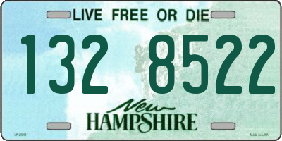 NH license plate 1328522
