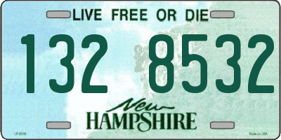 NH license plate 1328532