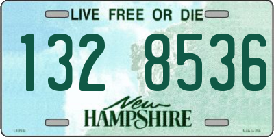 NH license plate 1328536