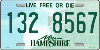 NH license plate 1328567
