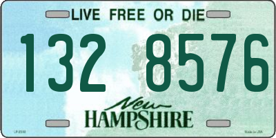 NH license plate 1328576