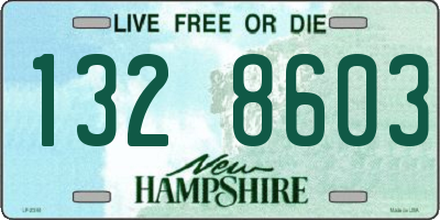NH license plate 1328603