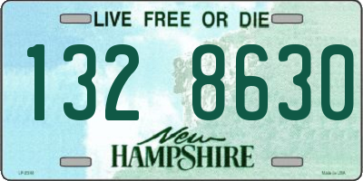 NH license plate 1328630