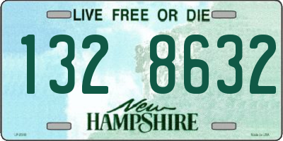 NH license plate 1328632