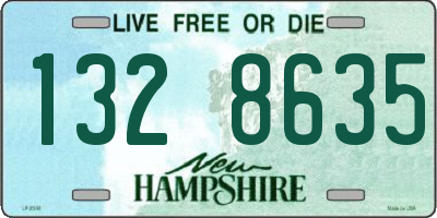NH license plate 1328635