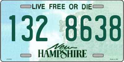 NH license plate 1328638