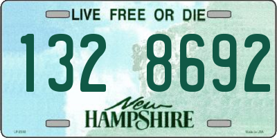 NH license plate 1328692