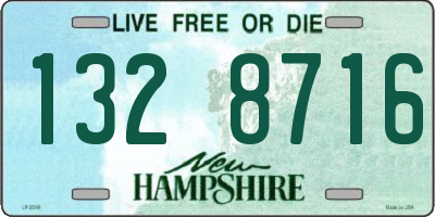 NH license plate 1328716