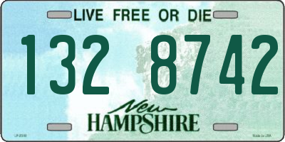 NH license plate 1328742