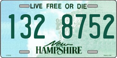 NH license plate 1328752