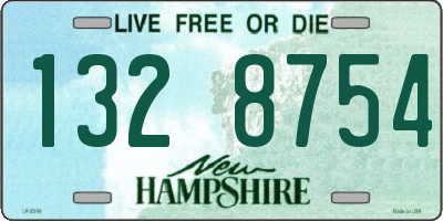 NH license plate 1328754