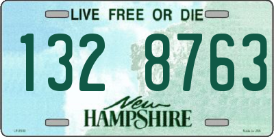 NH license plate 1328763