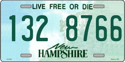 NH license plate 1328766