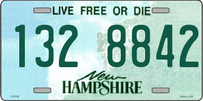 NH license plate 1328842