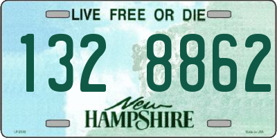 NH license plate 1328862