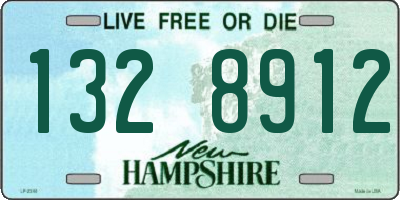 NH license plate 1328912