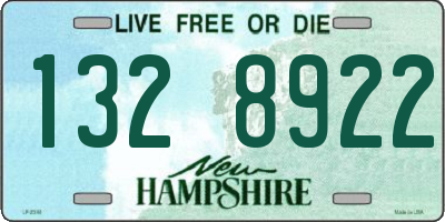 NH license plate 1328922