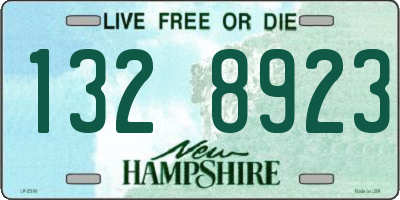 NH license plate 1328923