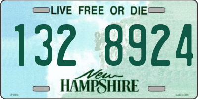 NH license plate 1328924