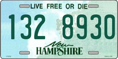 NH license plate 1328930