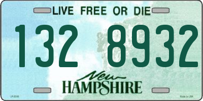 NH license plate 1328932