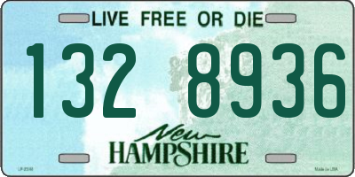 NH license plate 1328936