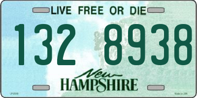 NH license plate 1328938