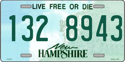 NH license plate 1328943