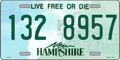 NH license plate 1328957