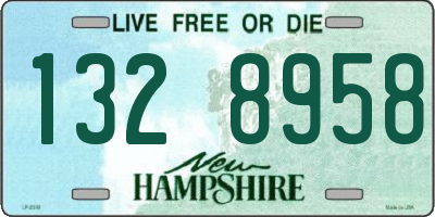 NH license plate 1328958