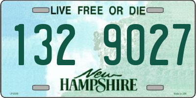 NH license plate 1329027