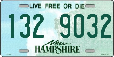 NH license plate 1329032